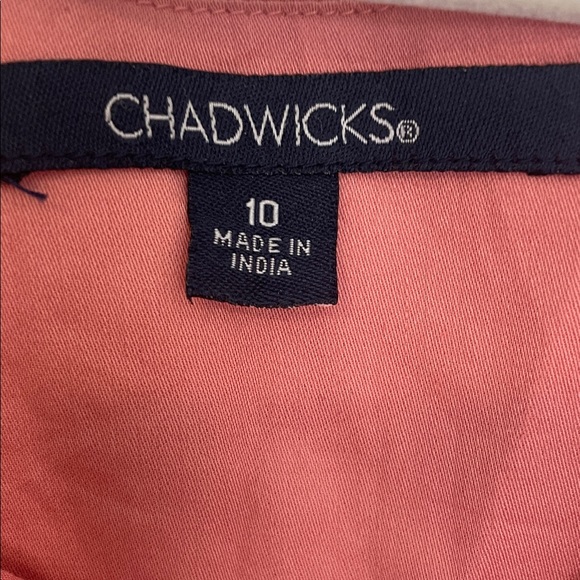 Chadwicks coral Pink Sleeveless Midi Dress Womens 10 - Picture 4 of 11